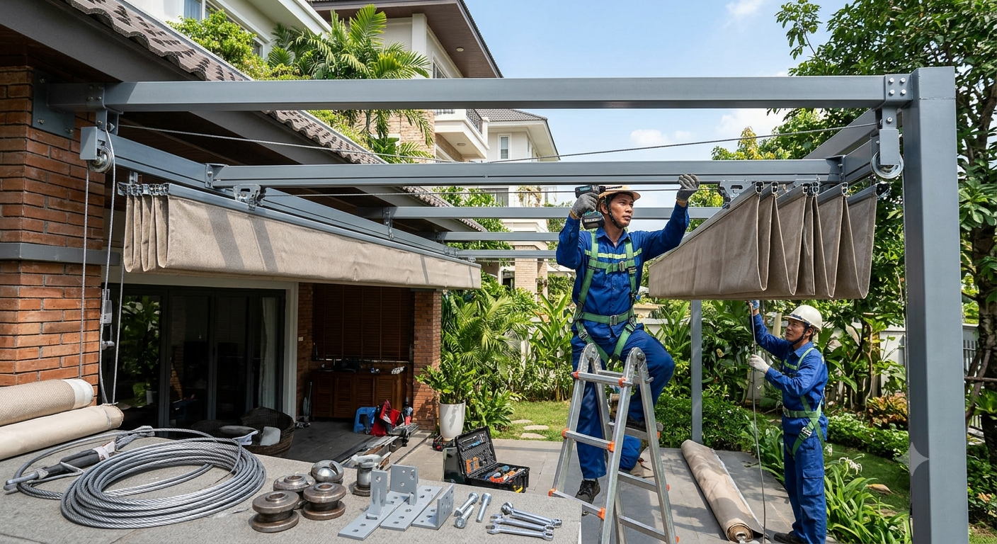Các yếu tố kỹ thuật cần lưu ý khi thi công mái hiên